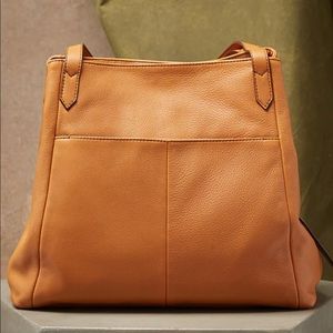 NEW Margo Marcy Tote Purse in Cognac Tan Brown